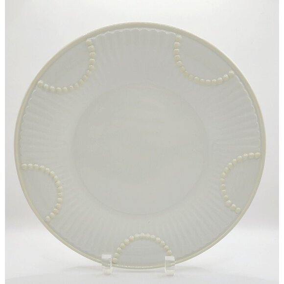 Lenox Butlers Pantry Off White Embossed Luncheon Salad Plate 9" Diameter Mint - Picture 1 of 8